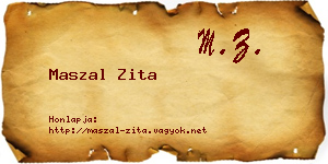 Maszal Zita névjegykártya